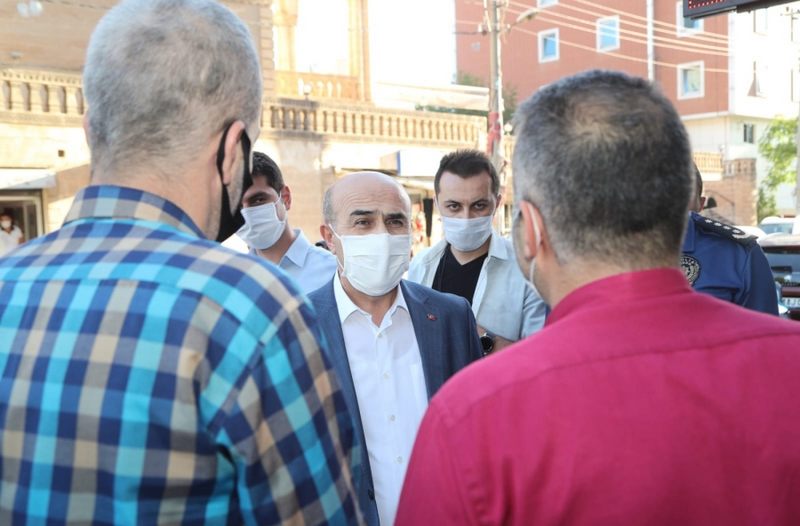 Mardin Valisi  ve Büyükşehir Belediye Başkan Vekili  Demirtaş’tan Koronavirüs Denetimi