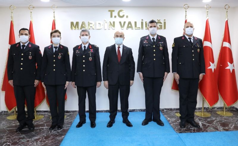Mardin İl Jandarma’dan Mardin  Valisi Demirtaş’a 182. Yıl Ziyareti