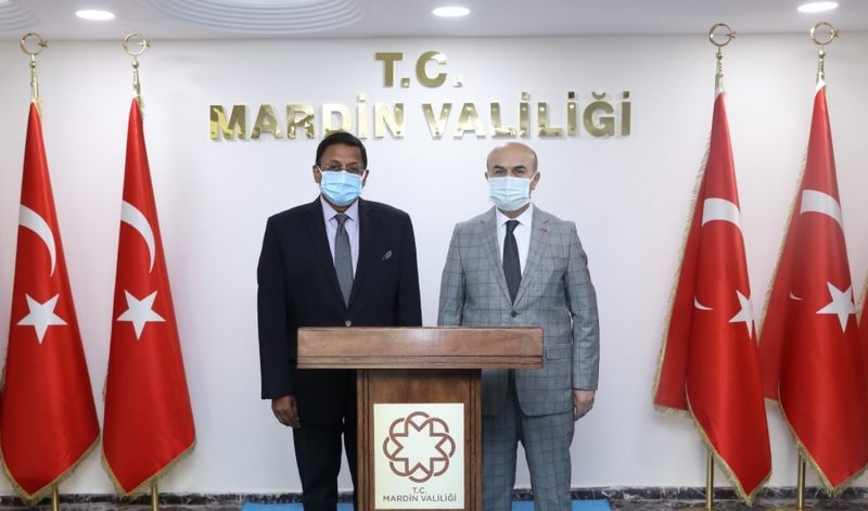 Hindistan Ankara Büyükelçisi Sanjay Panda’dan Mardin Valisi  Demirtaş’a Ziyaret