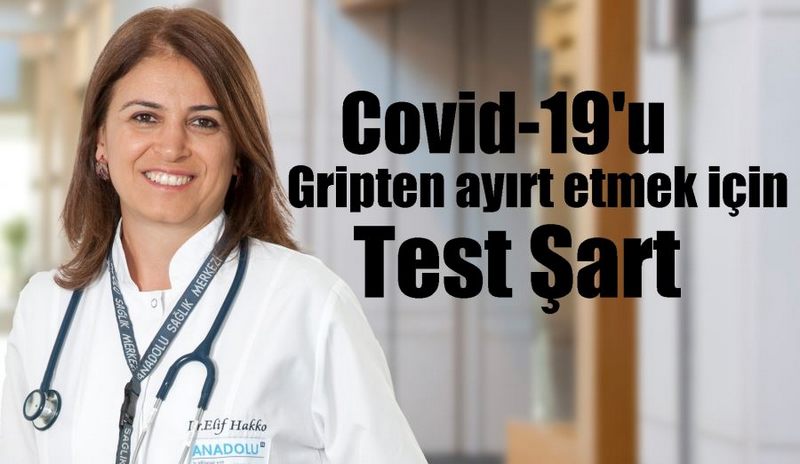 COVID-19’u gripten ayırt etmek için test şart!