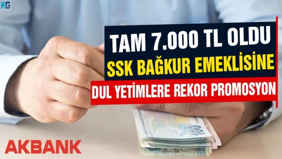 Akbank emeklilere 7.500 TL’ye varan ödül sunmaya devam ediyor!