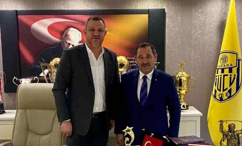 Etimesgut Belediye Başkanı Enver Demirel’den MKE Ankaragücü Kulübüne Ziyaret