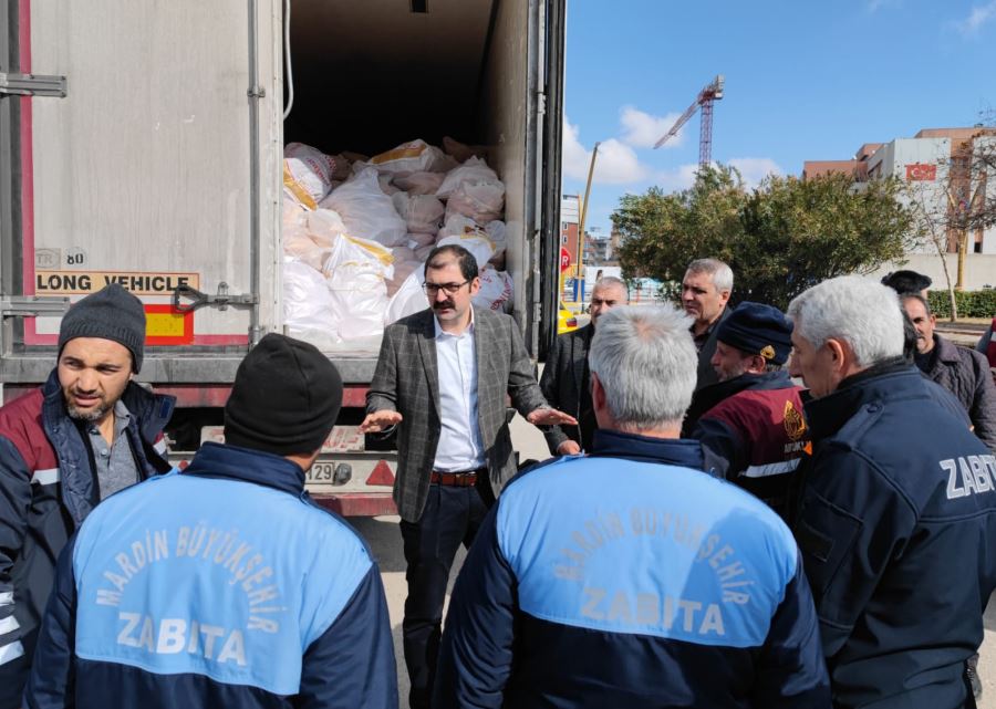Mardin’den Deprem Bölgesine Yardımlar Devam Ediyor