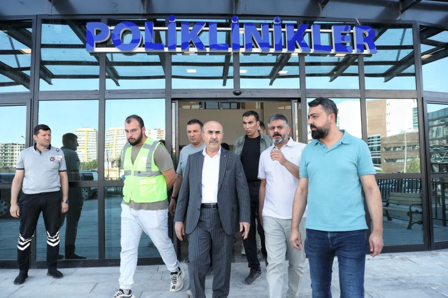 Mardin Valisi  Demirtaş, Eğitim ve Araştırma Hastanesi Ek Hizmet Binasını İnceleme Yaptı