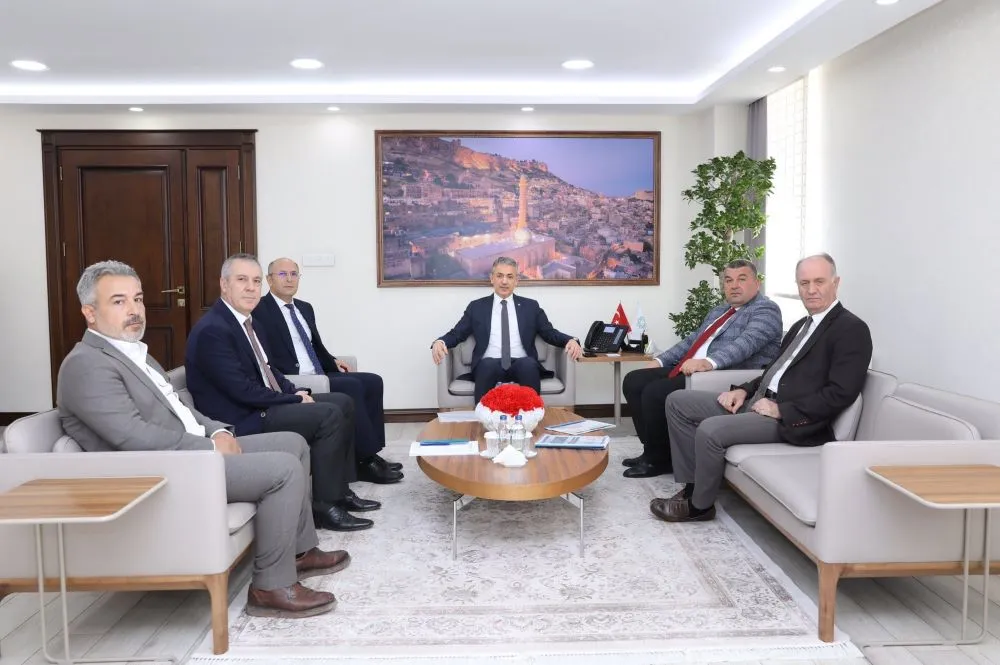 Mardin Valisi  Akkoyun, DSİ Diyarbakır ve Şanlıurfa Bölge Müdürlerini Kabul Etti