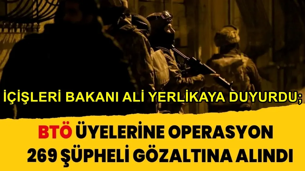 Bölücü Terör Örgütü Üyesi 269 Şüpheli Yakalandı