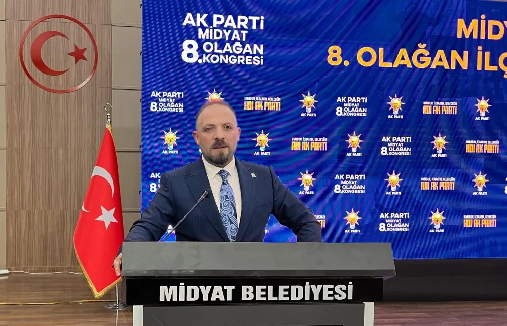 Ak Parti Midyat İlçe Başkanlığına Atilla Yarış Yeniden Seçildi