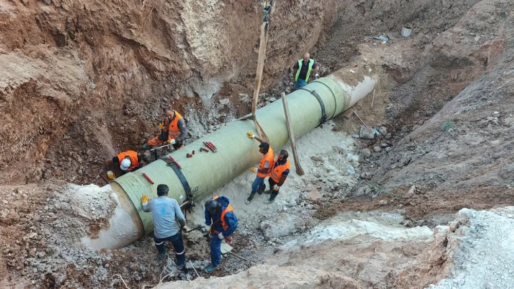 MARSU, ARTUKLU İlçesi Ana İsale Hattında Oluşan Arızayı  Onardı