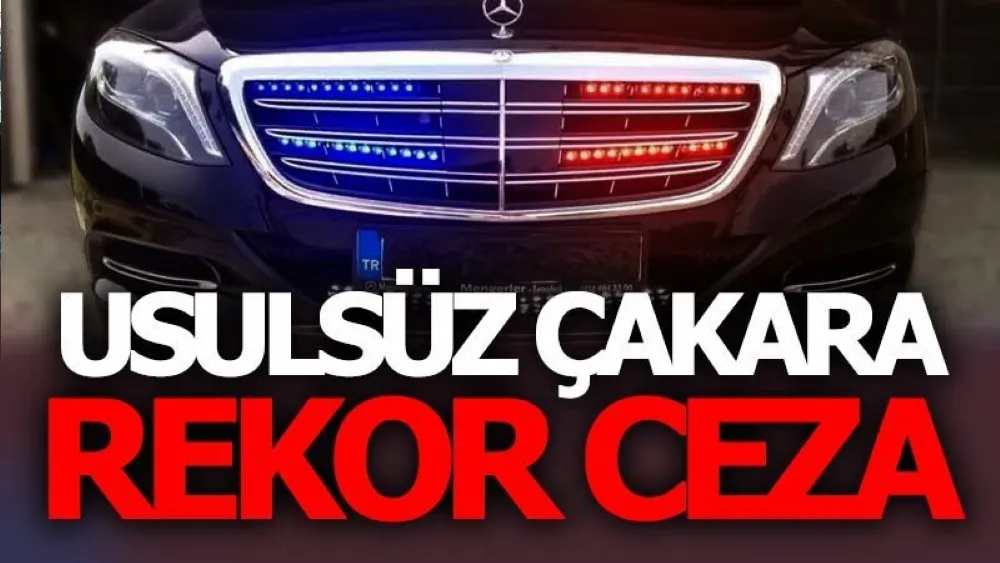  ÜSULSUZ  ÇAKAR KULLANANLARA 96 BİN TL CEZA UYGULANACAK!