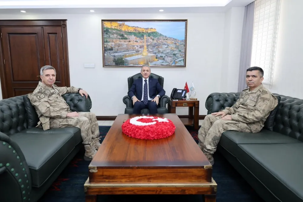 Jandarma Genel Komutan Yardımcısı Korgeneral Balıbek Mardin  Valiliğini Ziyaret Etti