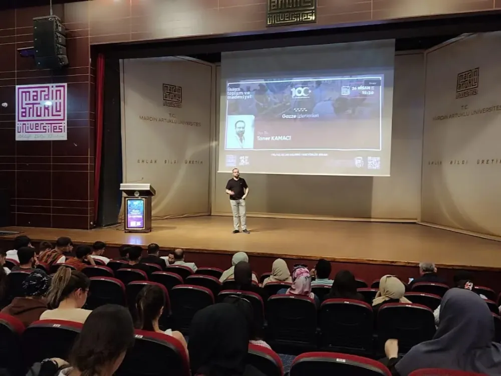  Dr.Taner Kamacı Mardin Artuklu Üniversitesi Öğrencilerine Gazze İzlenimlerini Anlattı
