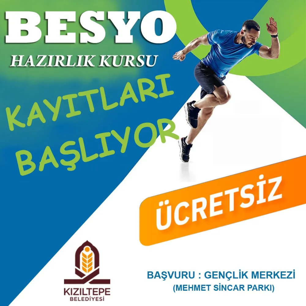 Kızıltepe Belediyesinden Ücretsiz BESYO Hazırlık Kursu 