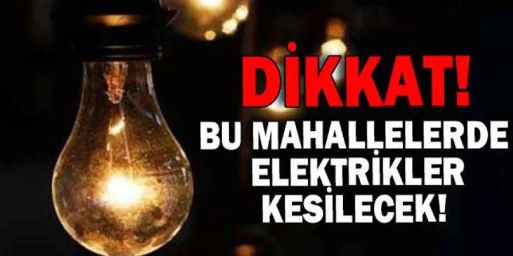 Midyat İlçesinde bazı mahallelerde elektrik kesintisi 