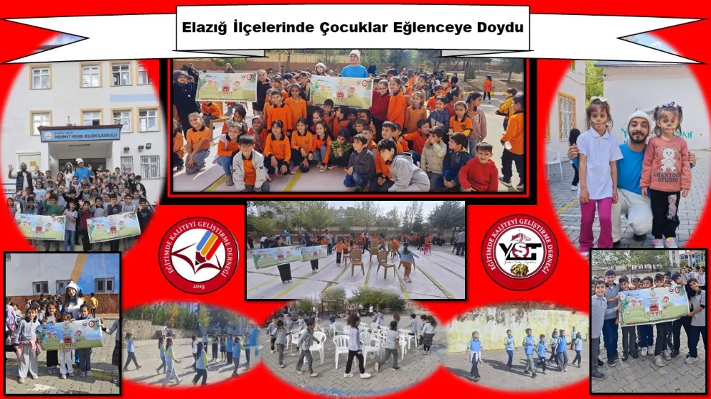 Elazığ İlçelerinde Çocuklar Eğlenceye Doydu...