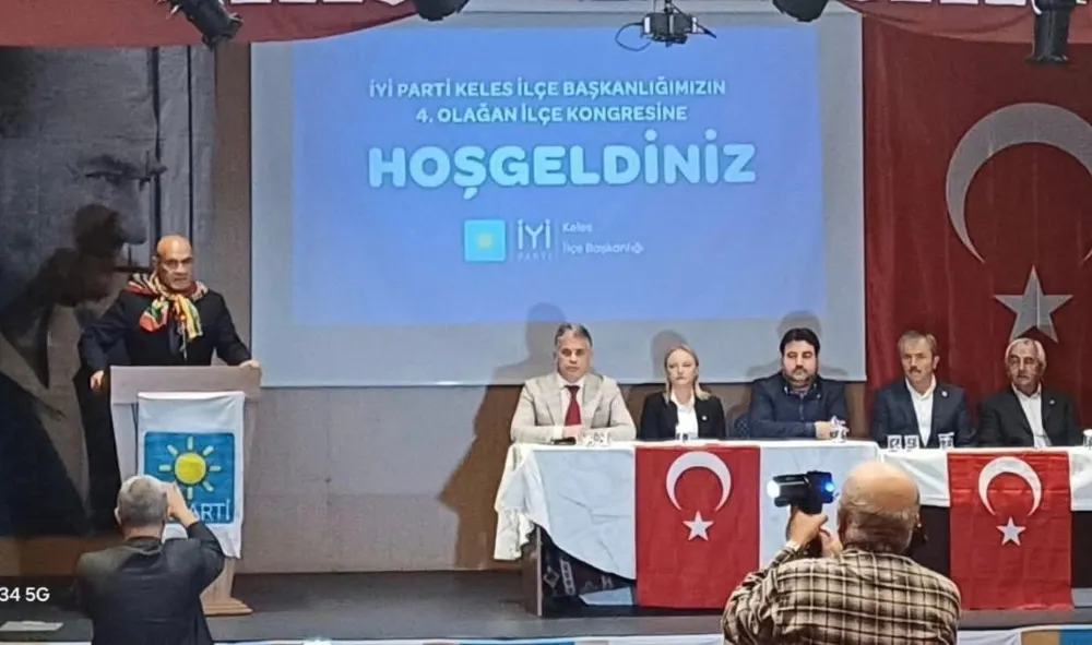 İYİ PARTİ KELES KONGRESİNDE TURHAN ÇÖMEZ COŞKUSU