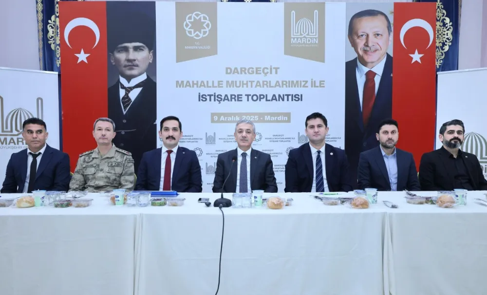 MARDİN VALİSİ TUNCAY AKKOYUN DARGEÇİT İLÇESİNDE MUHTARLARLA TOPLANTI YAPTI