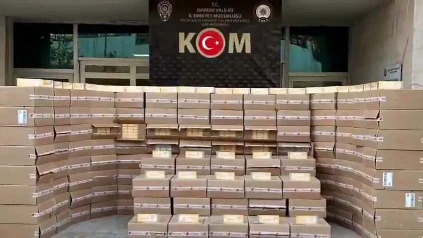MARDİN EMNİYETİNDEN SİGARA KAÇAKÇILARINA AĞIR DARBE