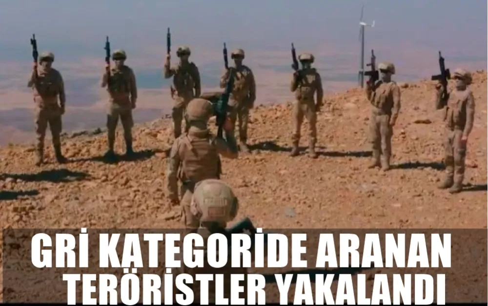 GRİ KATEGORİDE ARANAN TERÖRİSTLER YAKALANDI