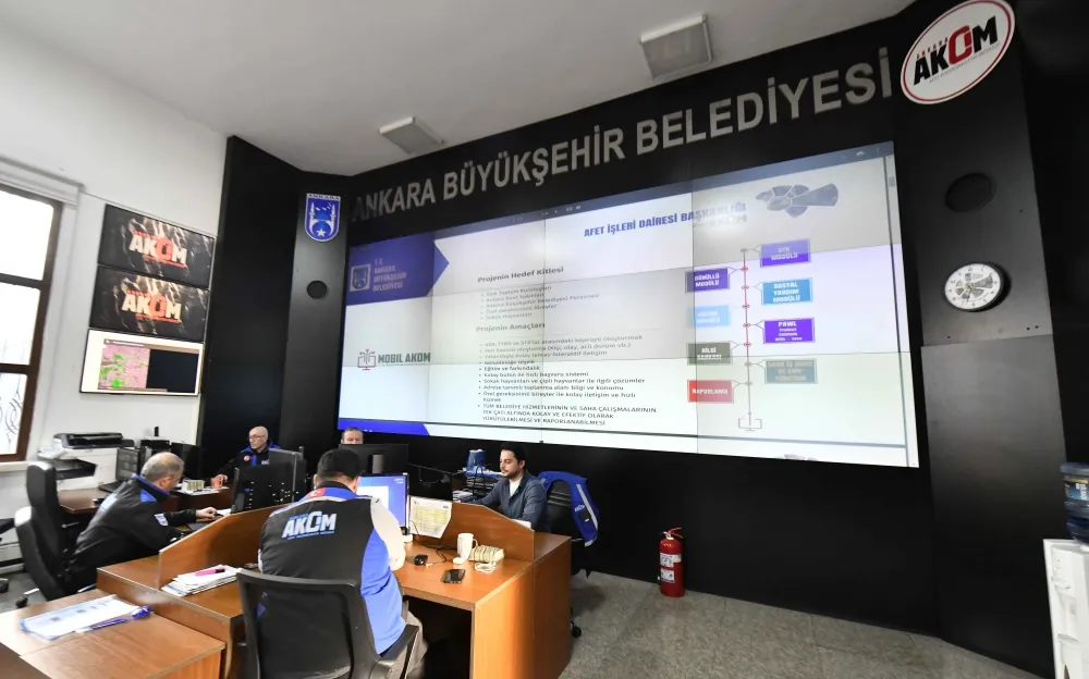 ANKARA BÜYÜKŞEHİR BELEDİYESİ AKOM 7/24 GÖREVDE