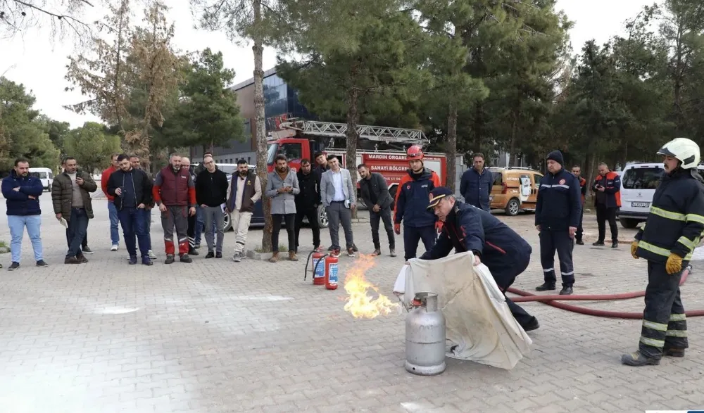 Mardin OSB’de Yangın Eğitimi ve Tahliye Tatbikatı