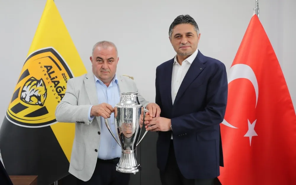 Aliağaspor FK, Şampiyonluk Kupasını Aldı