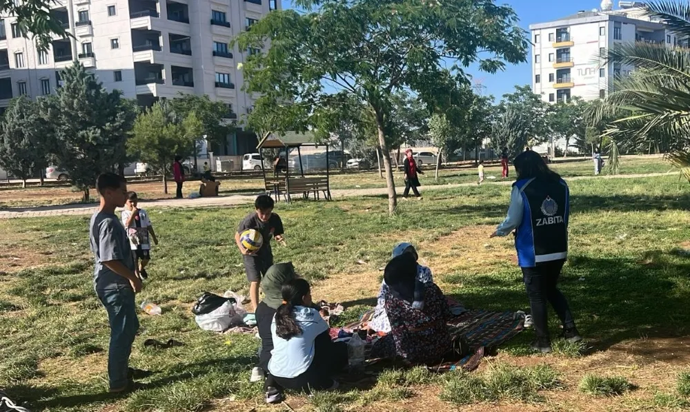KIZILTEPE ZABITASI TARAFINDAN PARKLARI KİRLETENLER UYARILDI