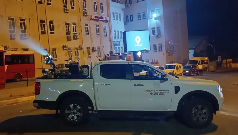 Mardin Büyükşehir Belediyesi’nden Yoğun İlaçlama Mesaisi