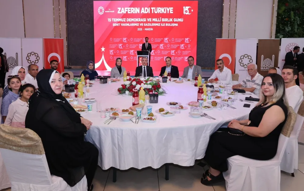 MARDİN VALİLİĞİ TARAFINDAN  ŞEHİT VE GAZİ AİLELERİ ONURUNA YEMEK VERİLDİ 