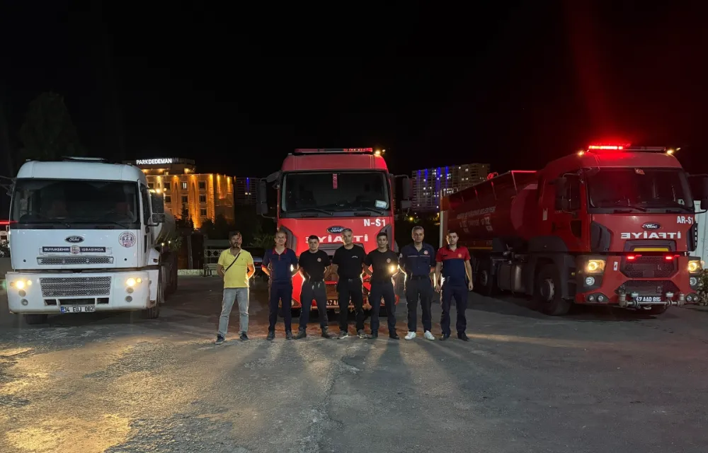 Mardin Büyükşehir Belediyesi’nden Lice’deki Örtü Yangını Söndürme Çalışmalarına Destek