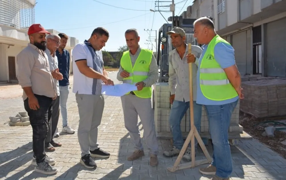 Kızıltepe Belediye Başkanı İpek Parke Serme Çalışmalarını Denetledi